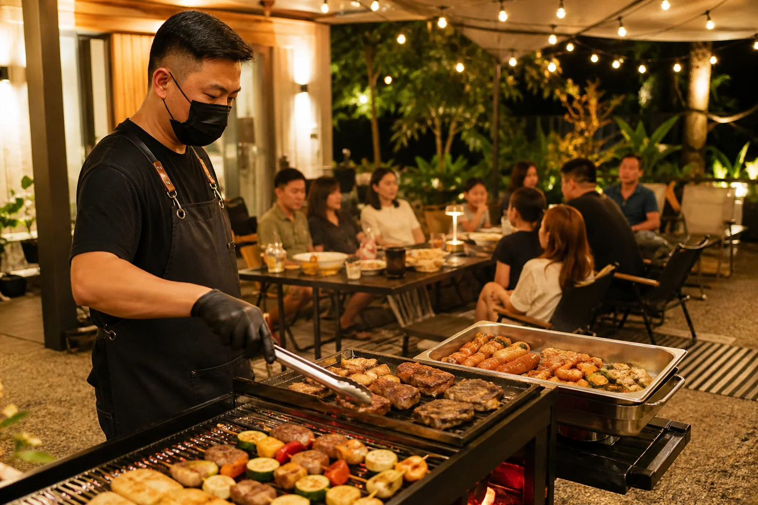 烤肉途中炭火忽大忽小，誰負責補炭？把火力、上菜與聊天分開