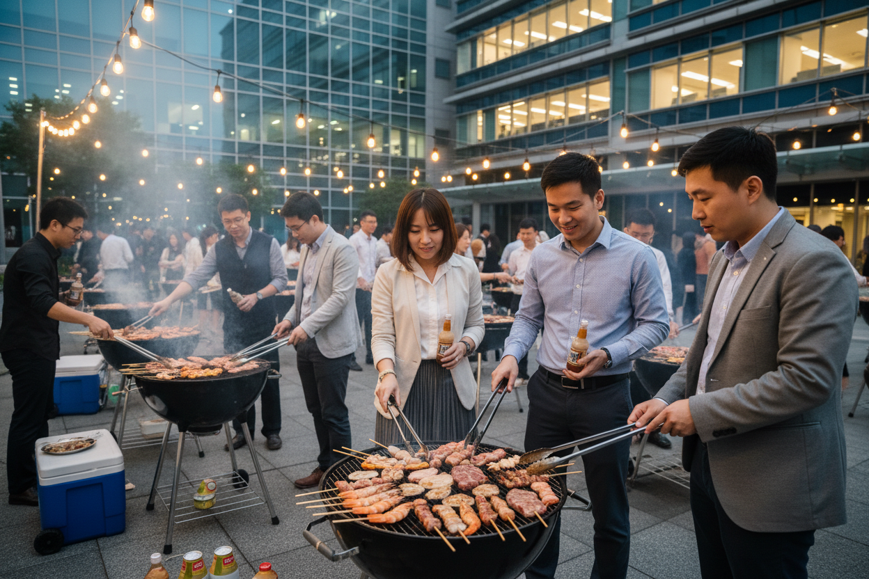 新竹到府烤肉推薦｜愛烤PRO專業代烤｜科技公司家庭日與客家聚會首選