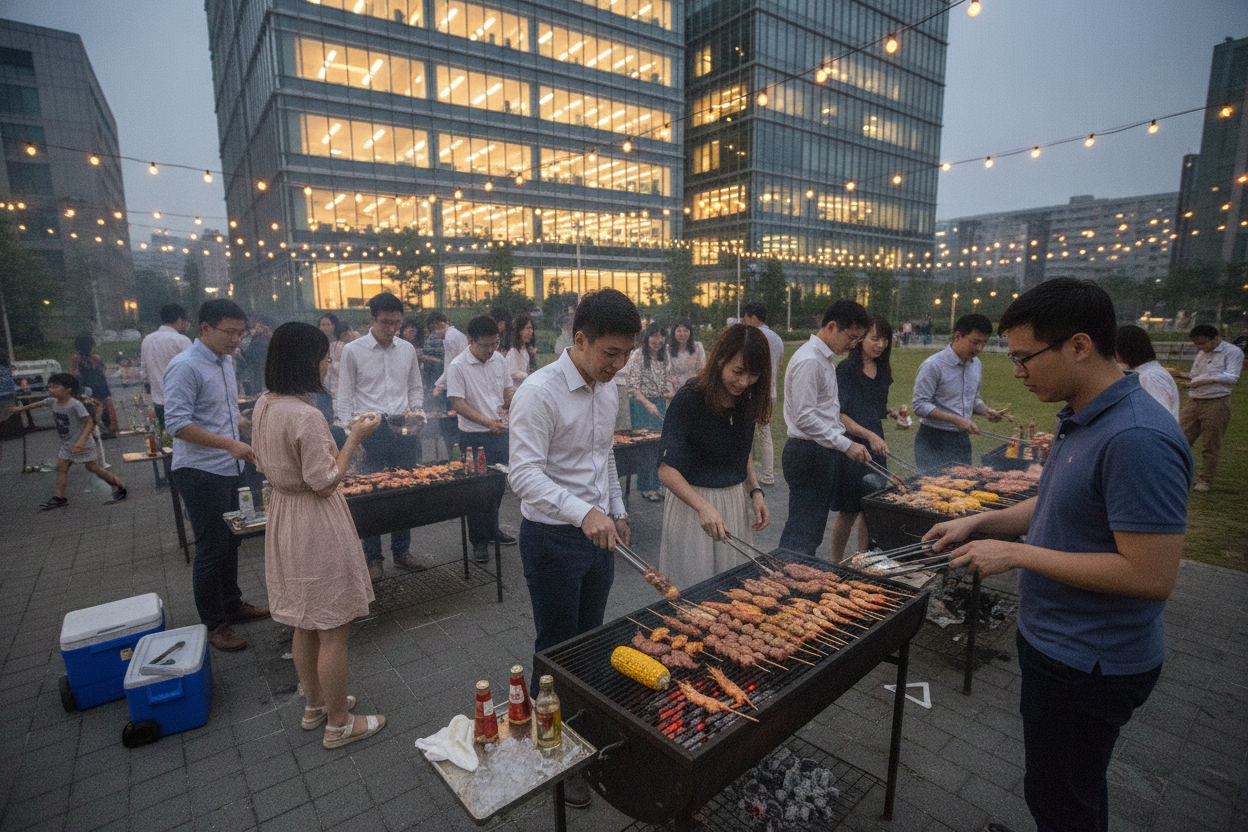 新竹到府烤肉推薦｜愛烤PRO專業代烤｜科技公司家庭日首選