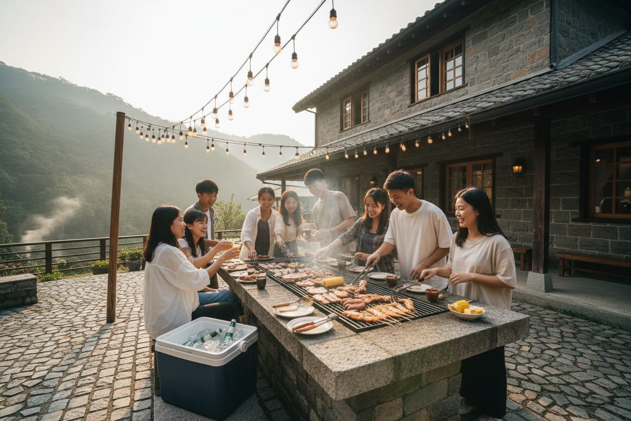 苗栗到府烤肉推薦｜愛烤PRO專業代烤｜山城民宿包棟聚會首選